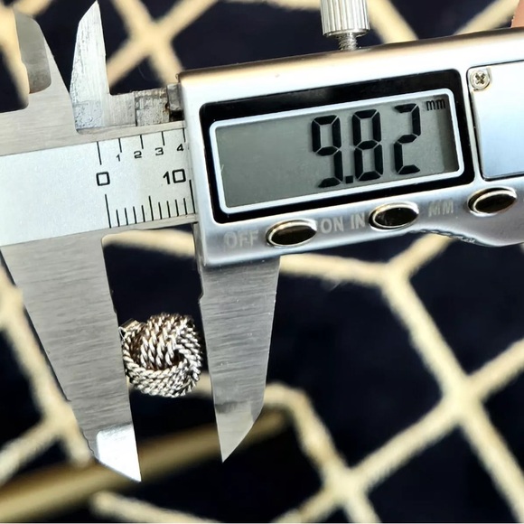 Authentic Tiffany & Co. Sterling Silver 925 Twist Love Somerset Knot Earrings - Picture 8 of 9